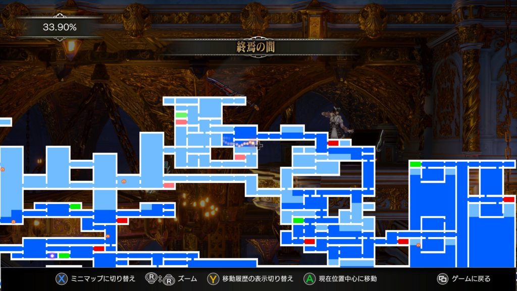 超回復薬のレシピ　地図　終焉の間