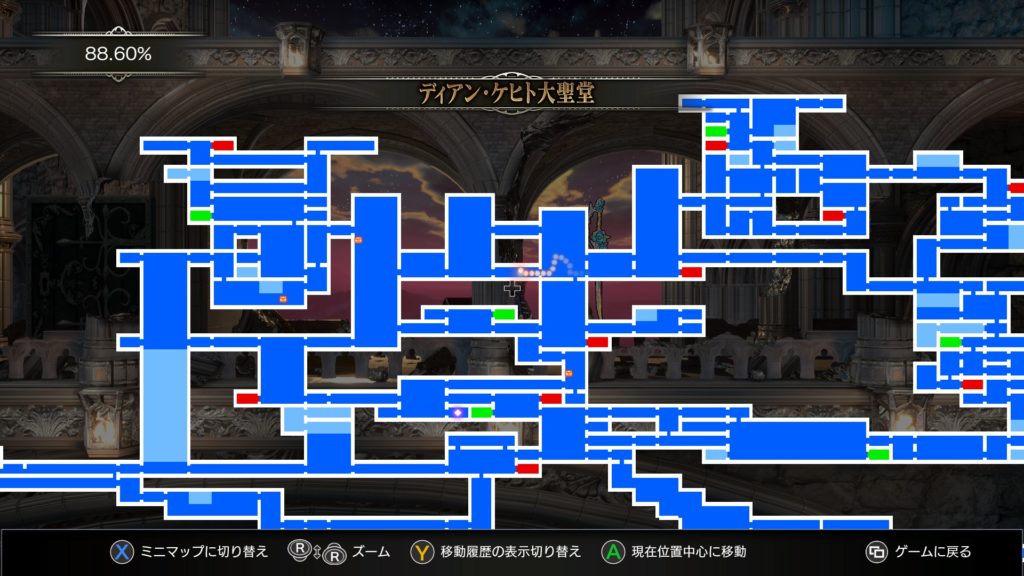 ケーキのレシピ　地図　ディアン・ケヒト大聖堂