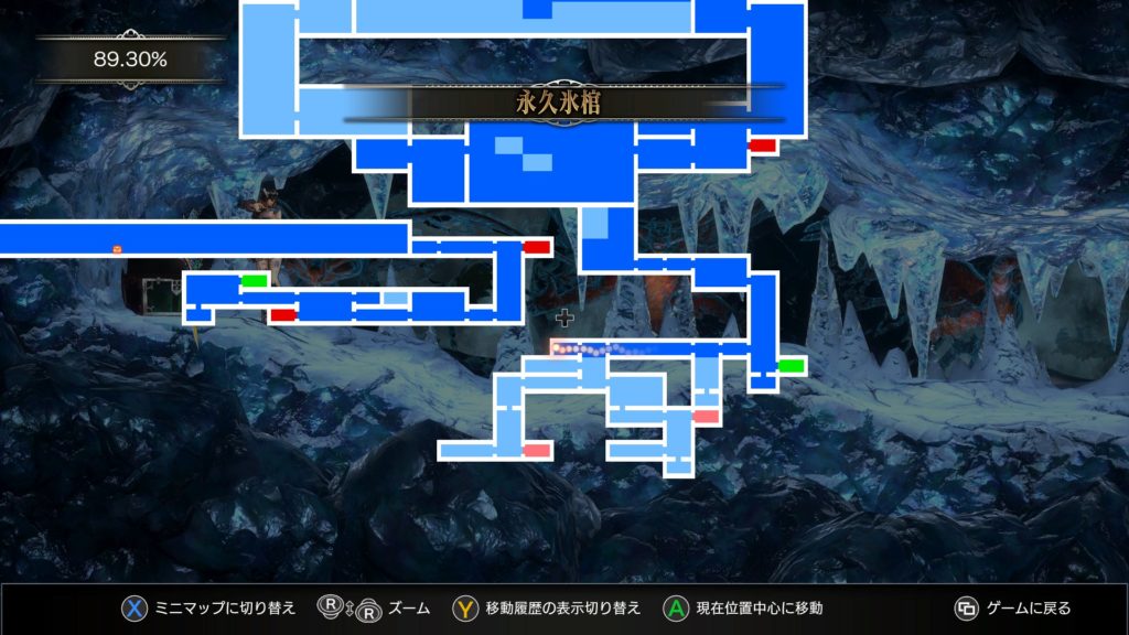 猛者の鍵　地図　永久氷棺