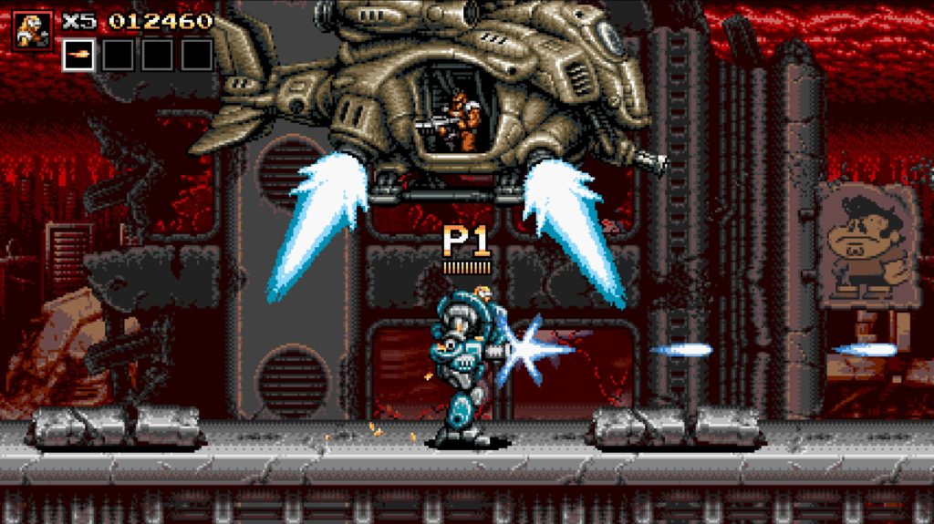 Blazing Chrome　戦闘　アーマー