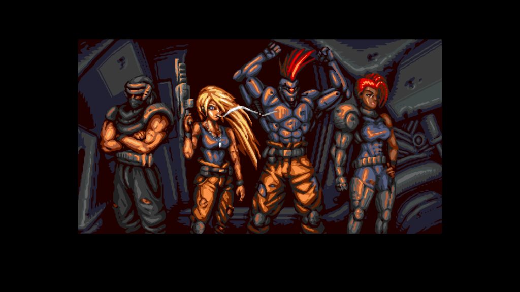 Blazing Chrome　画像　キャラ　忍者