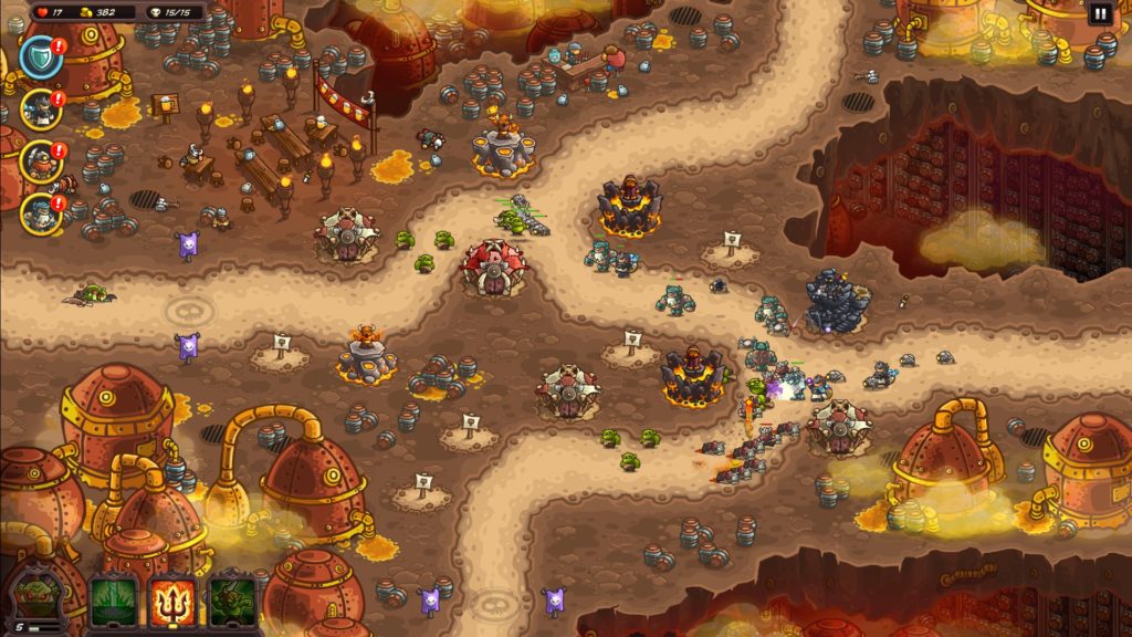 kingdom Rush Vegeance　戦闘画像